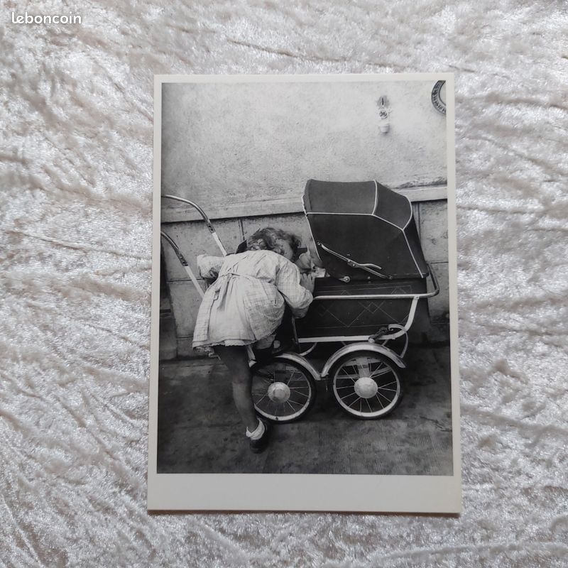 Femme + enfant - Ancien négatif photo an. 1940