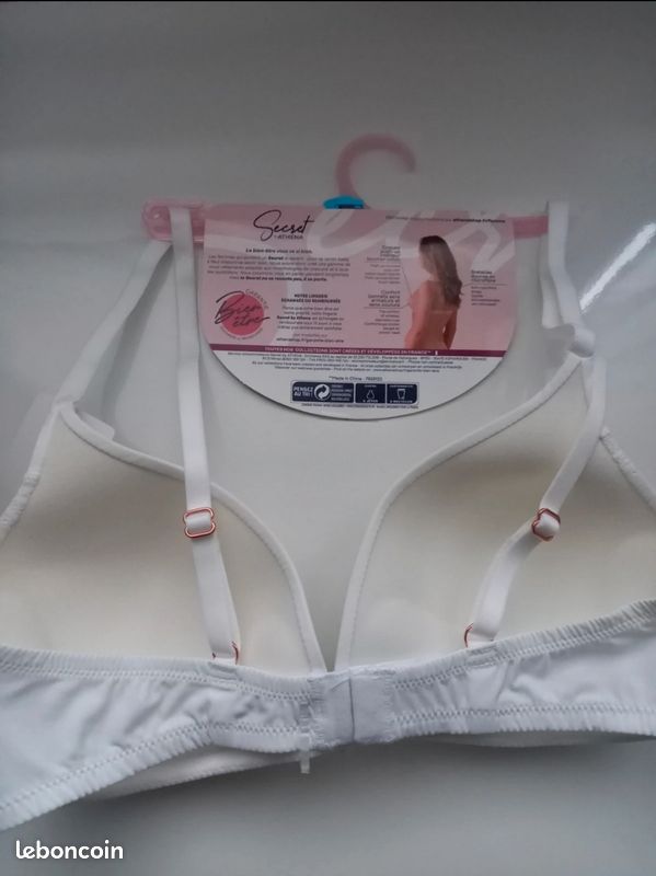 Ensemble Lingerie Blanc Athéna Snow Rose - Bonnet C, Balconnet, Rembourré