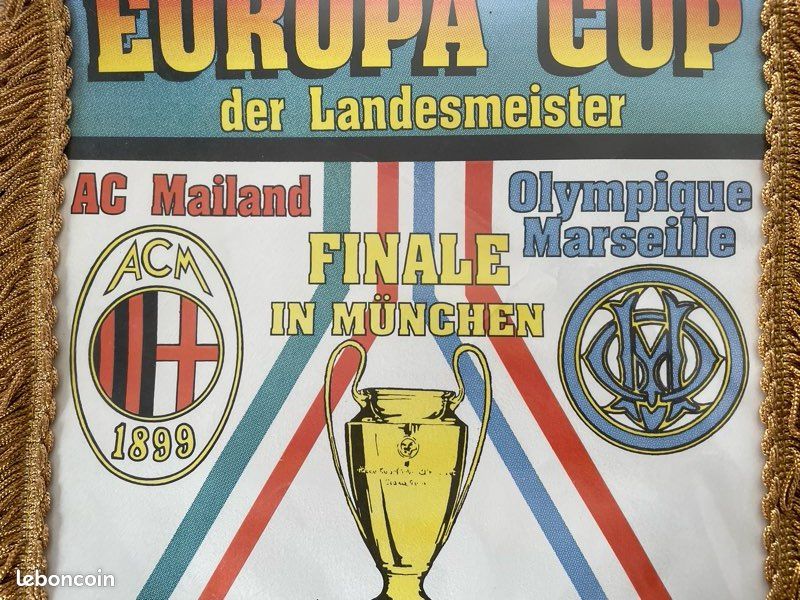 Milan AC fanion vintage football banderin pennant
