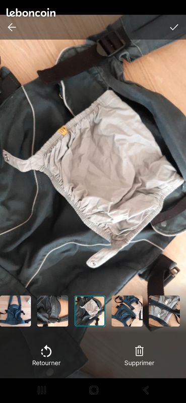 Porte-bébé Flexia Babylonia gris évolutif (image 3)