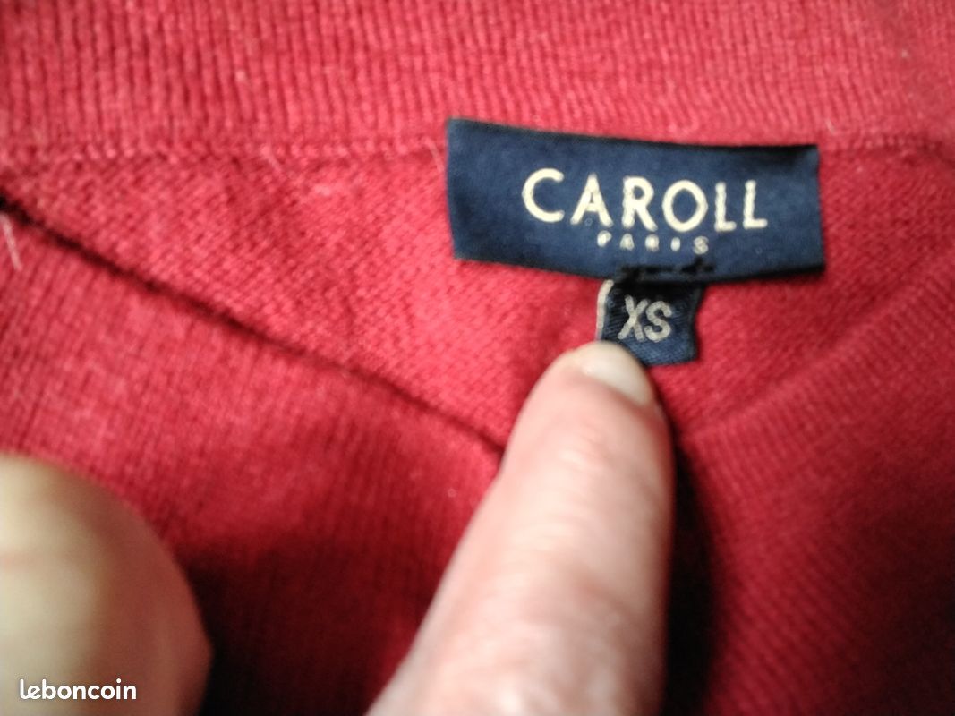 Pull manches longues Caroll rouge taille XS (image 2)
