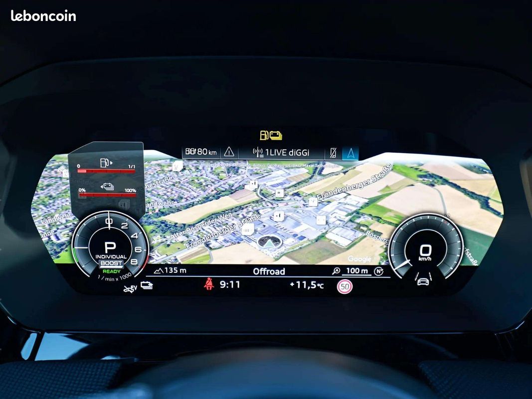 Audi A3 Sportback S line 45 TFSI e S-Tronic 272 ch * ACC * LED * GPS * Caméra de Recul * Sonos * Sièges Chauffants * 18 Pouces (image 9)