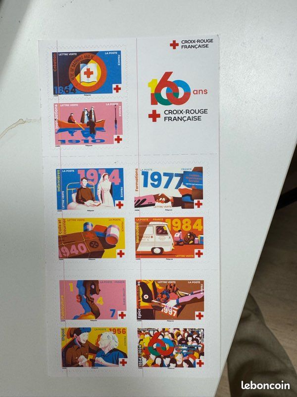 Timbre Sud-Corée 1963 Croix-Rouge – Bloc 181 Oblitéré, édition Complète – Collection Philatélie Prophila