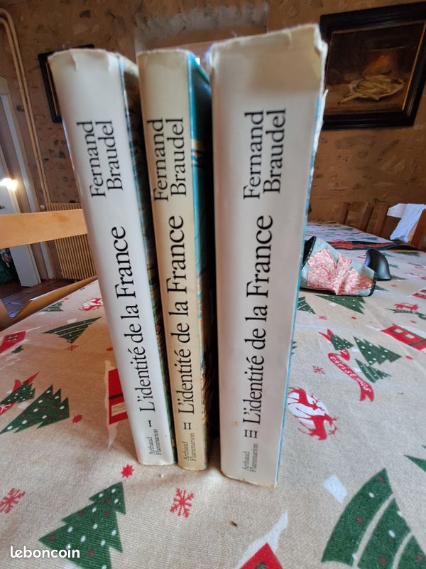 L’identité de la France – Fernand Braudel – 3 tomes – Éditions Arthaud Flammarion (1986) (image 3)
