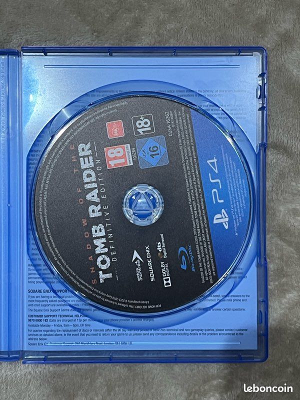 SHADOW OF THE TOMB RAIDER Playstation 4 PS4 - JEUX NEUF SOUS
