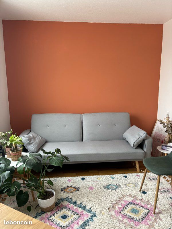 Canapé droit scandinave convertible 3 places en tissu - Maison du monde (image 1)