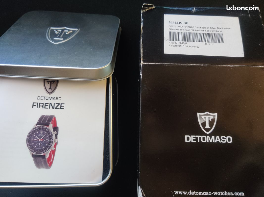 Montre DETOMASO FIRENZE SL1624C-CH neuve, chronographe, jamais portée (image 3)