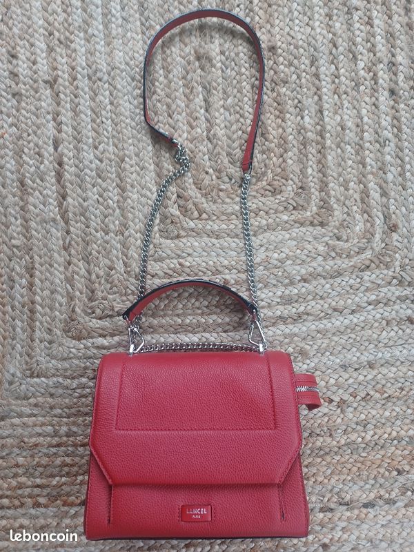 SAC LANCEL NINON Rouge NEUF (image 1)