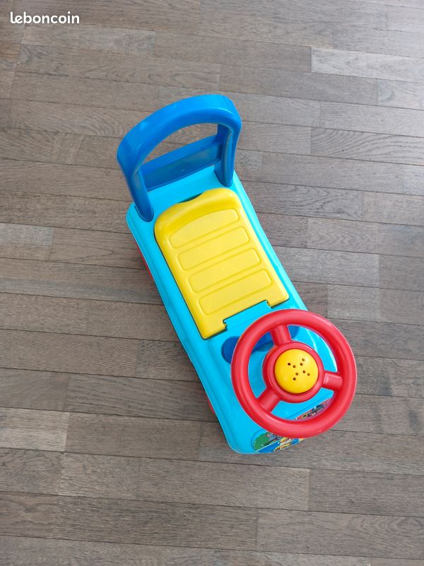 Porteur Enfant Pat Patrouille – Avec Volant, Poignée Et Coffre De Rangement, Fabriqué En France, Robuste Et Pratique, Dès 12 Mois – D'Arpèje