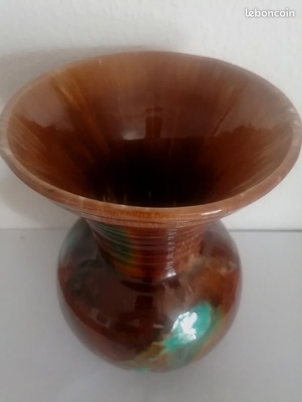 Magnifique vase émaillé Schmitter grès d'Alsace (image 7)