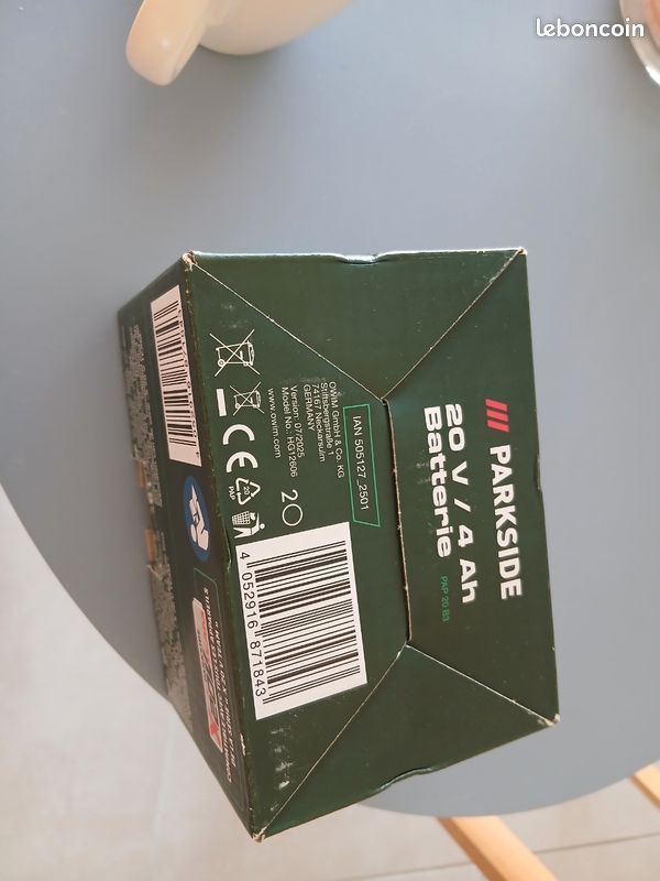 Batterie neuve 4 Ah 20V PAP 20 B3 Parkside - Bricolage Batterie neuve 4 Ah 20V PAP 20 B3 Parkside - Bricolage