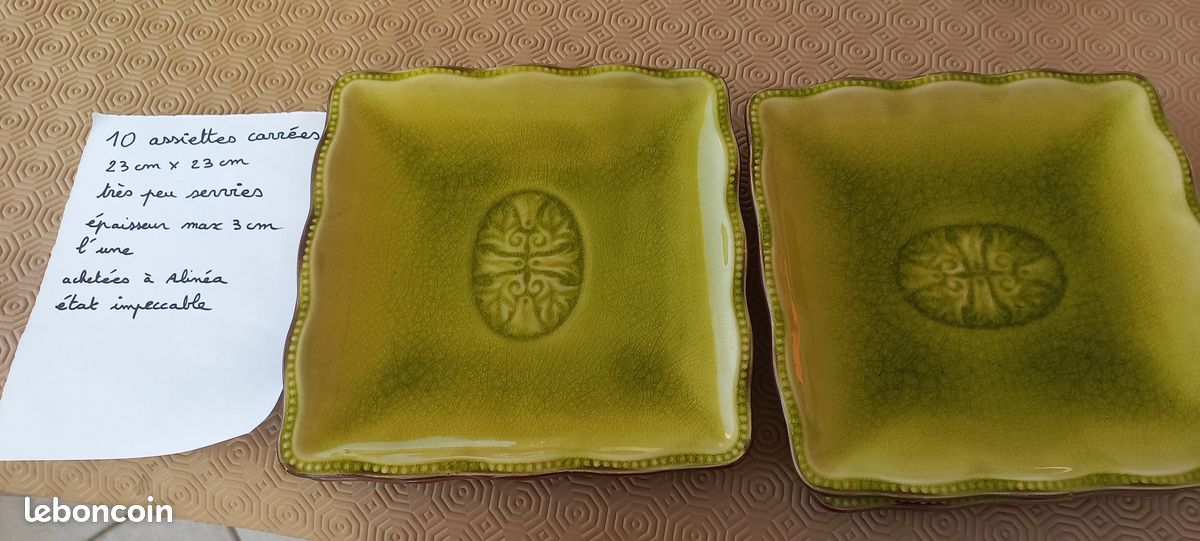 10 assiettes très très peu servies pas ébréchées Alinéa (image 1)