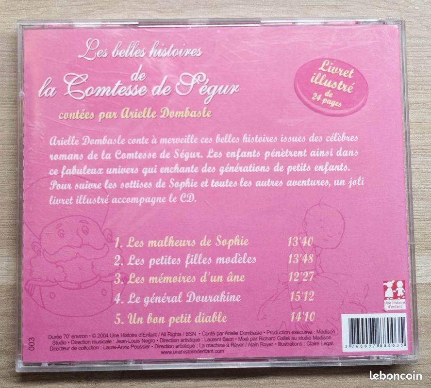 CD Les belles histories de la comtesse de Ségur (image 3)