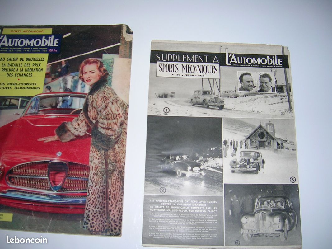 L'AUTOMOBILE magazine n° 106 de 1955 port gratuit (image 2)