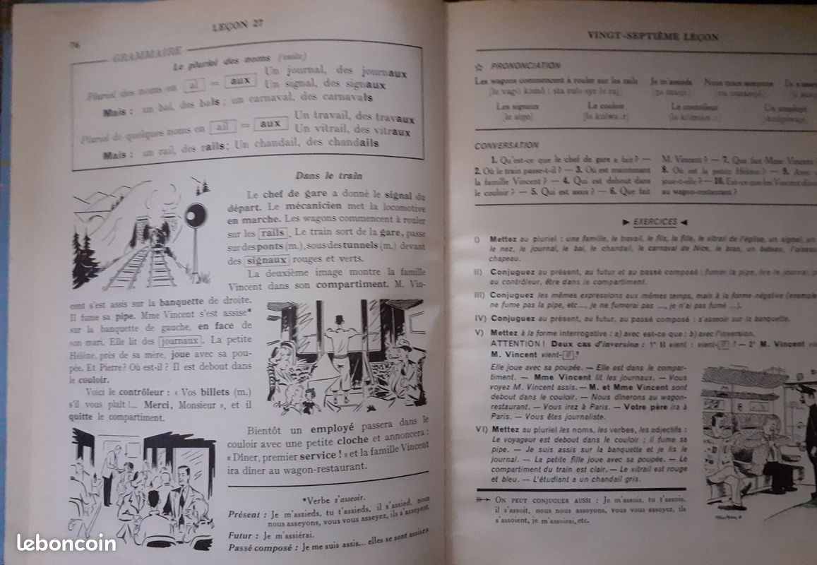 Livre cours de langue et de civilisation françaises (Nine06) (image 2)