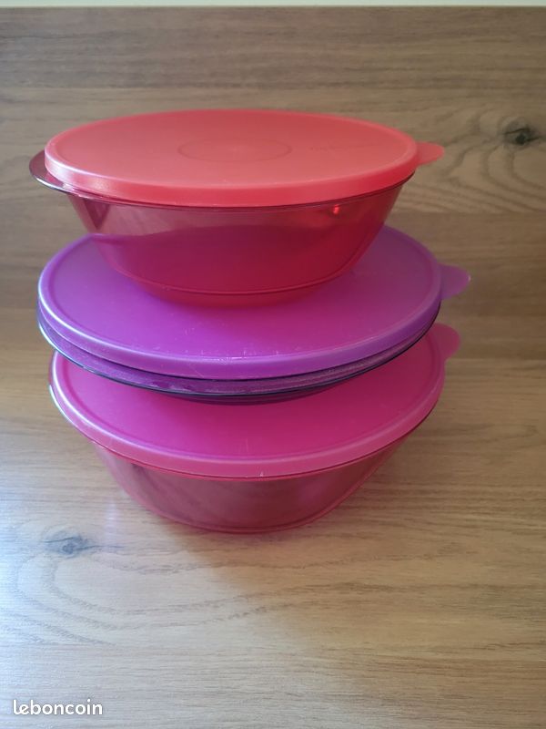 Lot De Saladiers Et Passoire Tupperware Vintage Avec Personnage E.T.