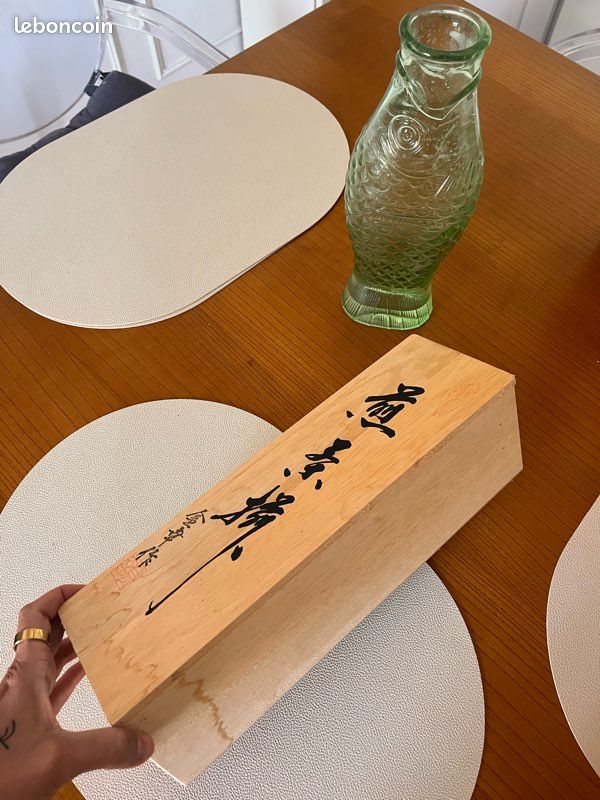 🏮 Set de 5 tasses japonaises artisanales – avec boîte en bois signée 🏮 (image 2)