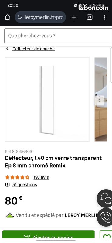 Déflecteur de douche (image 1)