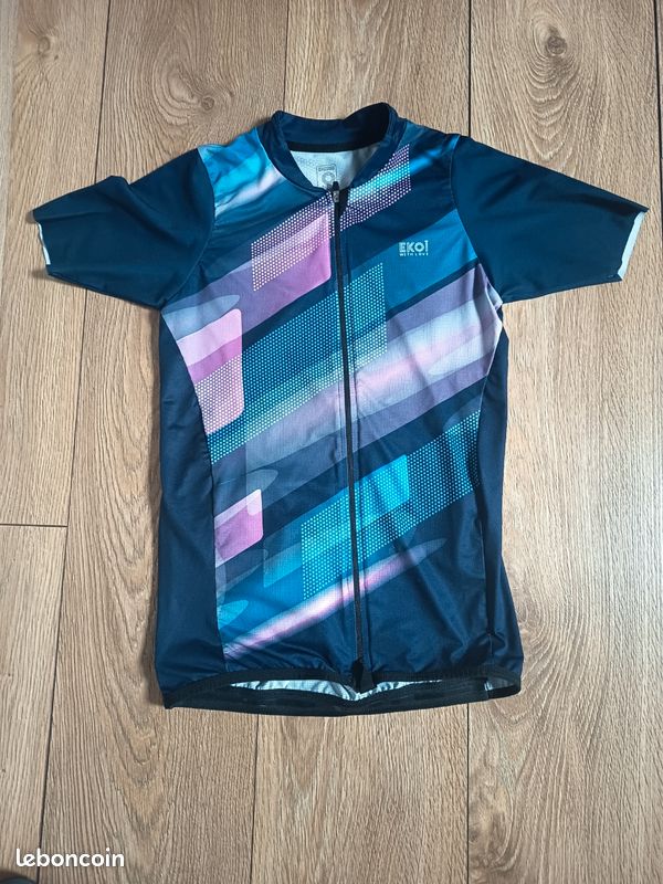 Maillot cycliste CHALLENGE EKOÏ TOUR vert shirt jersey camiseta Made in Maillot cycliste CHALLENGE EKOÏ TOUR vert shirt jersey camiseta Made in