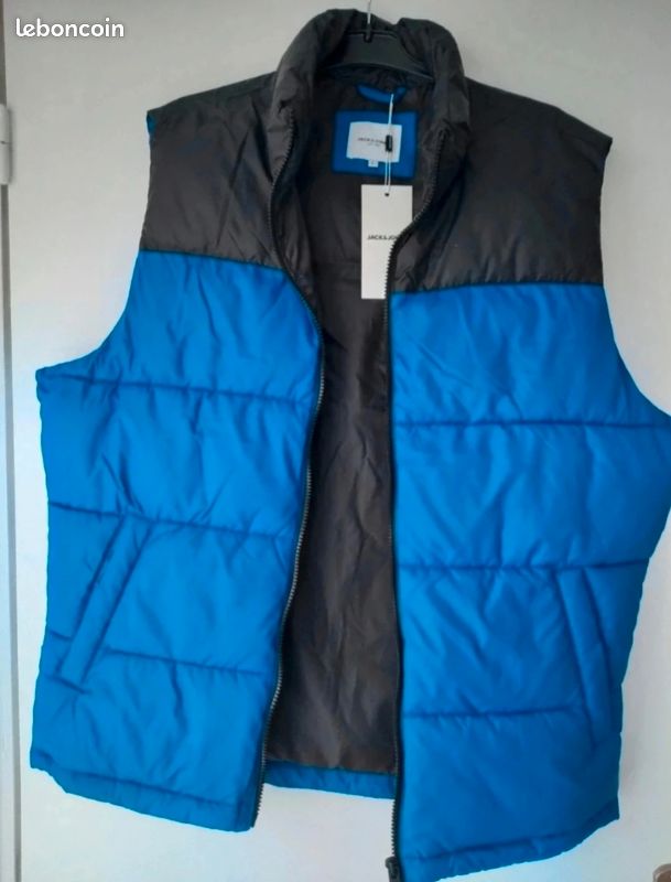 Jack & Jones Doudoune Sans Manches Homme - Gilet Matelassé Regular Fit