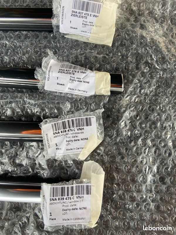 Joint lèche vitre chrome Volkswagen tiguan 2016-2024 neuf (image 2)