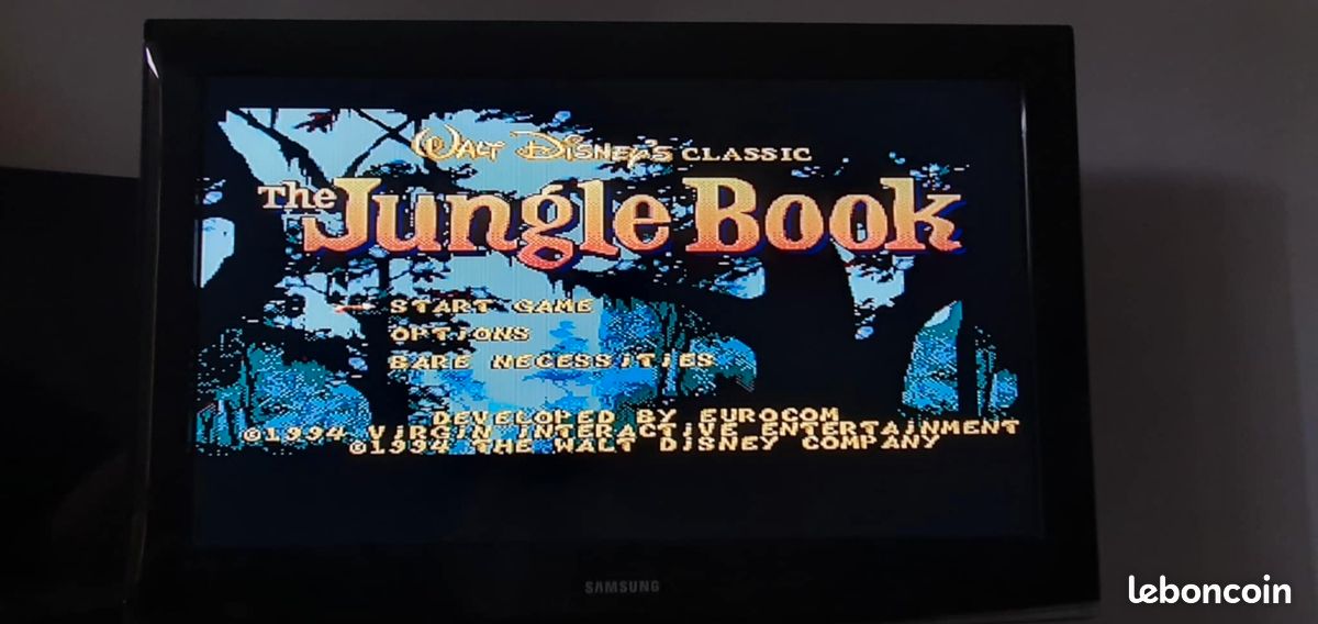 Jeu The Jungle Book – Sega Mega Drive / Genesis, PAL, Boîte + Cartouche