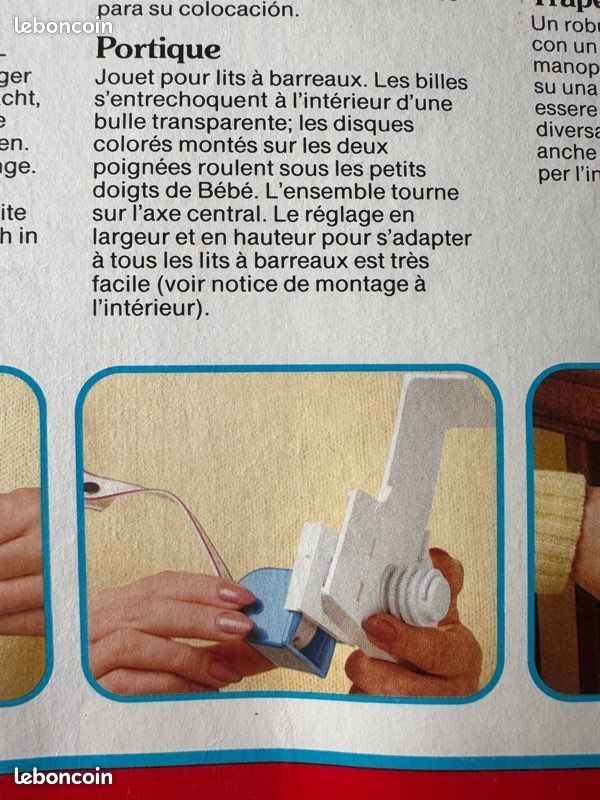 Portique jeux pour lit à barreaux bébé Fisher price neuf (image 4)