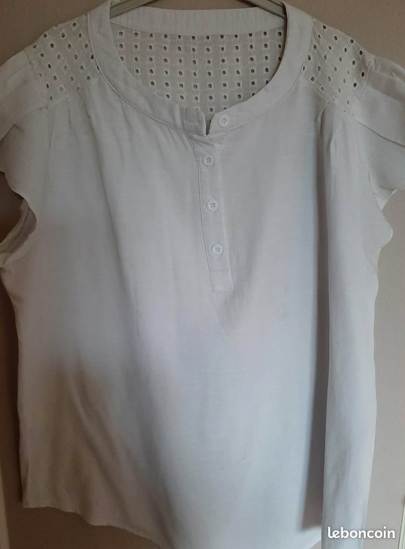 Lot de 3 chemisiers blancs taille L (image 3)