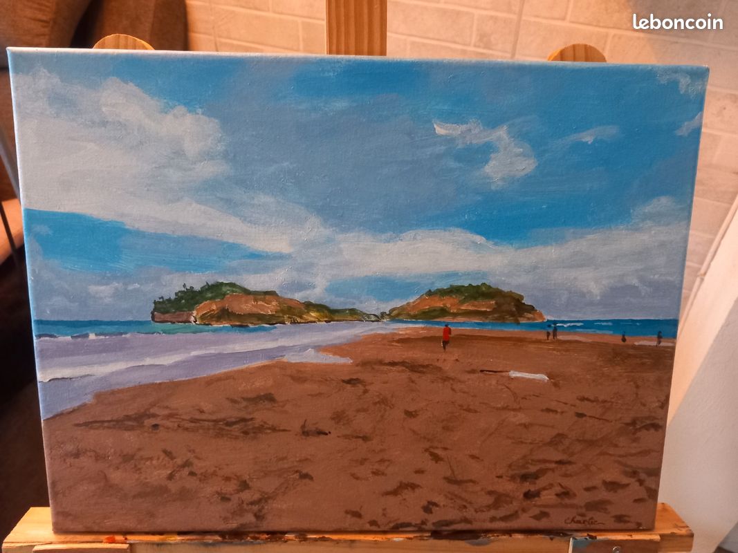 Peinture acrylique paysage Antilles (image 3)