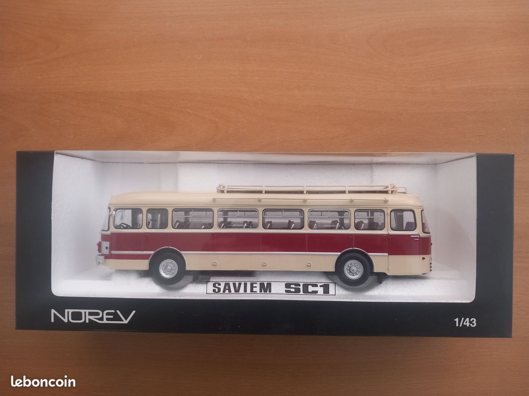 Miniature Bus Saviem SC1 beige / jaune chez