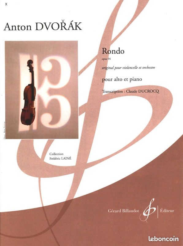 DVORAK Anton Rondo op.94 alto et piano (image 1)