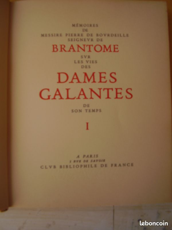 La vie des femmes galantes brantome 3 vol (image 2)
