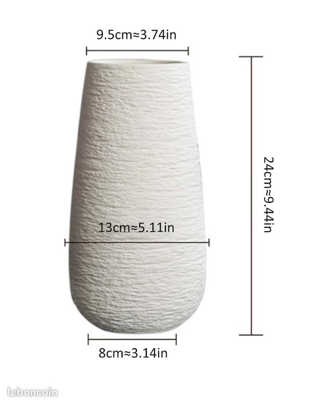 1 pièce Vase unicolore fleur moderne porcelaine pour fleur pour domicile (image 2)