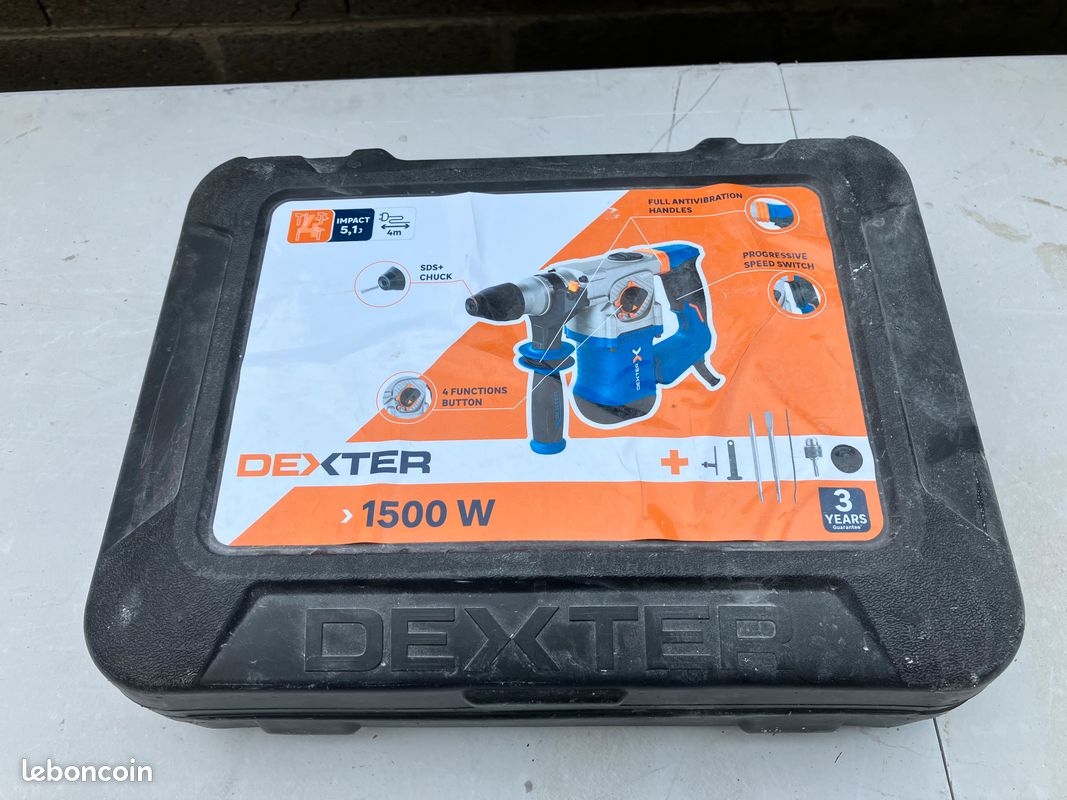 Perforateur sds plus DEXTER 1500 W (image 1)