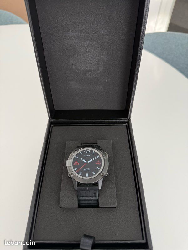 Montre Garmin fenix 6 Sapphire Carbone + cardio (image 3)