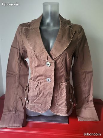 EDC Veste marron boutonnée (image 1)