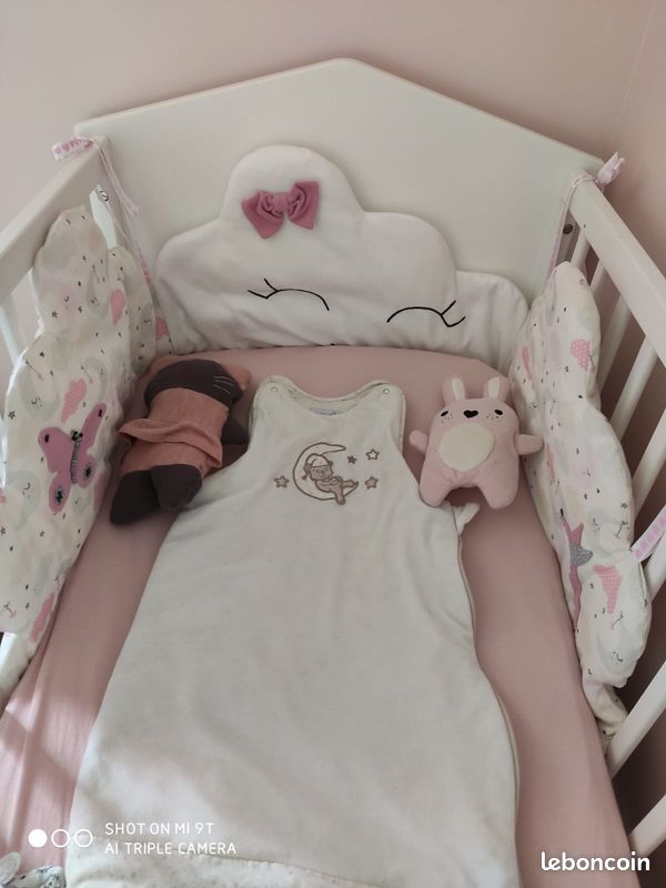 Lit bébé Sauthon + matelas (image 2)