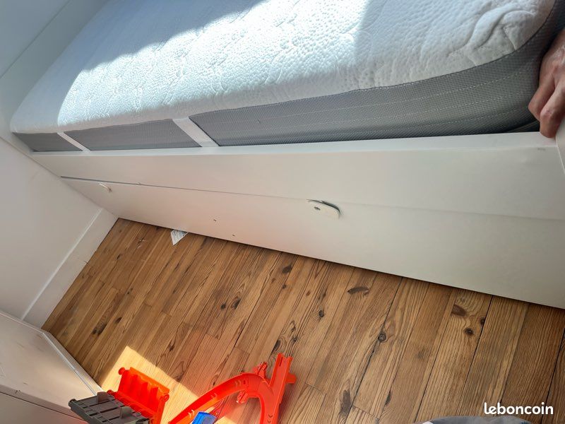 Lit Slakt IKEA tiroirs - 2 matelas (image 8)