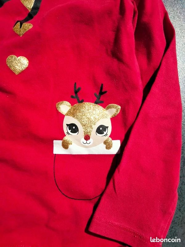 Tee shirt Noel 6 ans H&M (image 2)