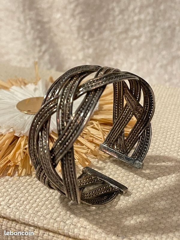 Bracelet Vintage En Argent Sterling 925 - Bijou Ancien En Argent Massif, Parfait Pour Un Style Rétro Et élégant