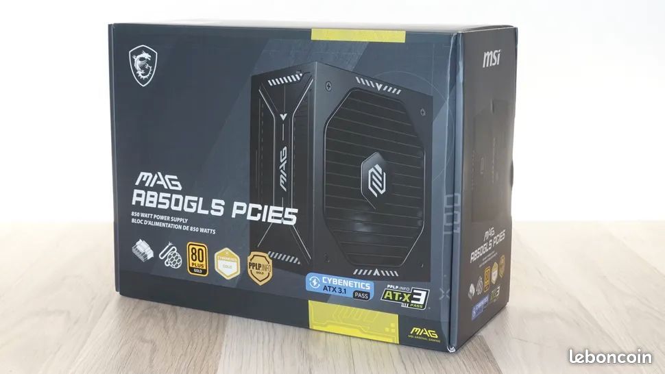 Alimentation MSI MAG A850GLS PCIE5 80 PLUS Gold (image 1)