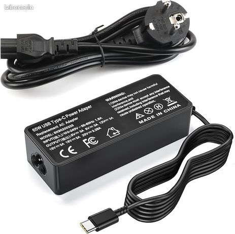 Chargeur Secteur Pour HP EliteBook Folio G1 - Marque Visiodirect - Neuf - Garantie 1 An