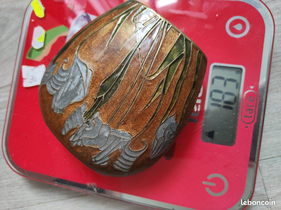 Vase en laiton émaillés (image 9)