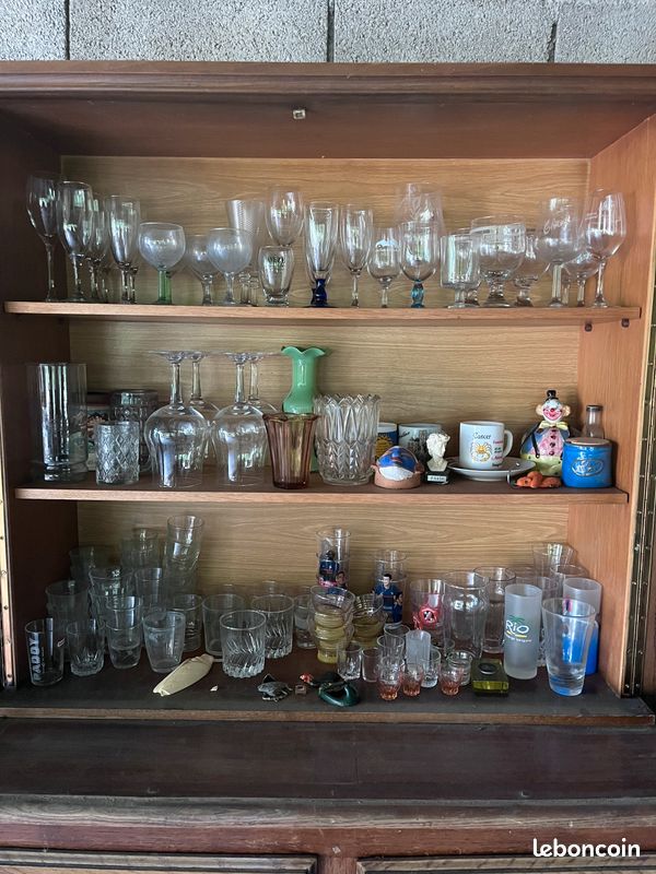 Lot de verres, vases, divers (image 1)
