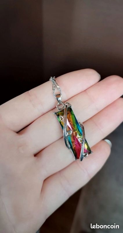 Collier Topaze Mystic Rainbow (image 2)