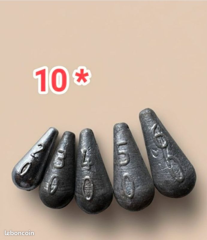 Plombs Pour Pêche, 100 Pièces Plomb Bouche