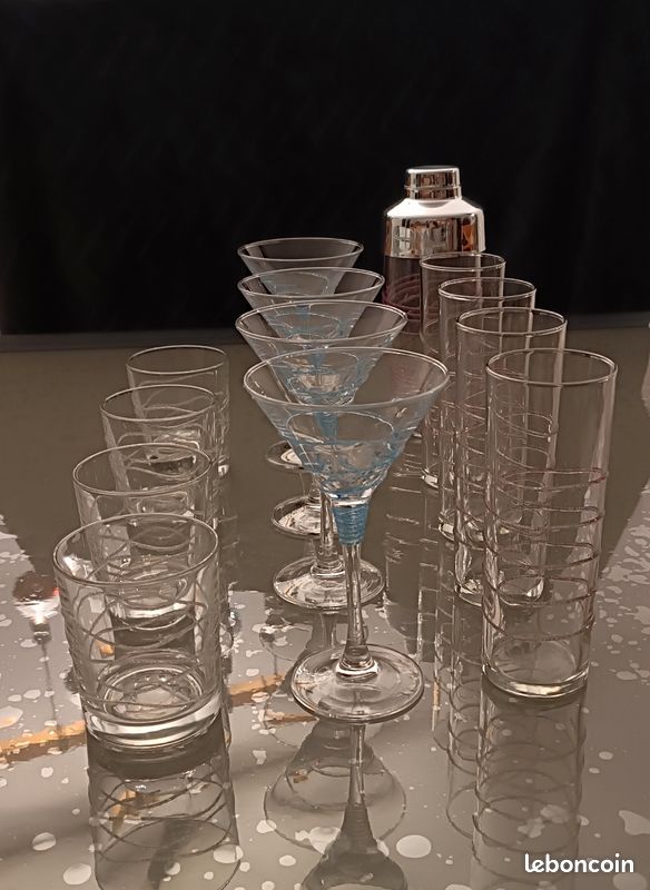 Ensemble 12 verres 1 shaker (image 1)