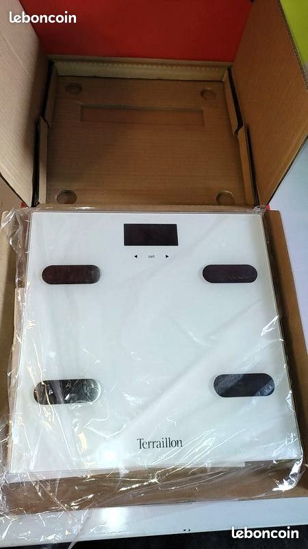 Balance pèse personne TERRAILLON Impédancemètre Fitness White 150 kg (neuve) (image 4)