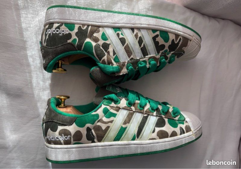 adidas gazelle silver green womens Kids adidas Superstar Shoes White / Camo HQ4287