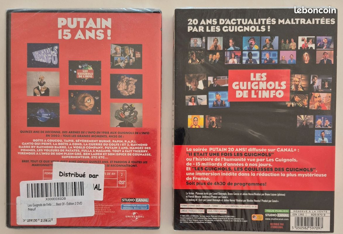 DVD Les Guignols Putain 15 ans et Putain 20 ans (image 2)